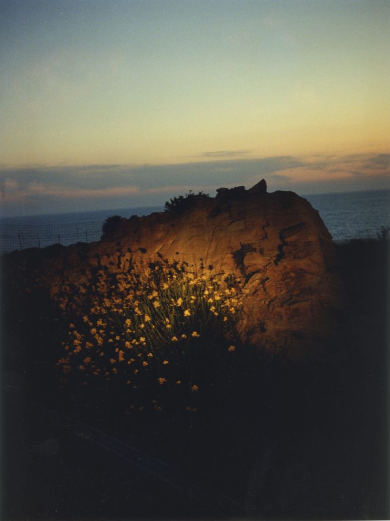 rocher dans la nuit