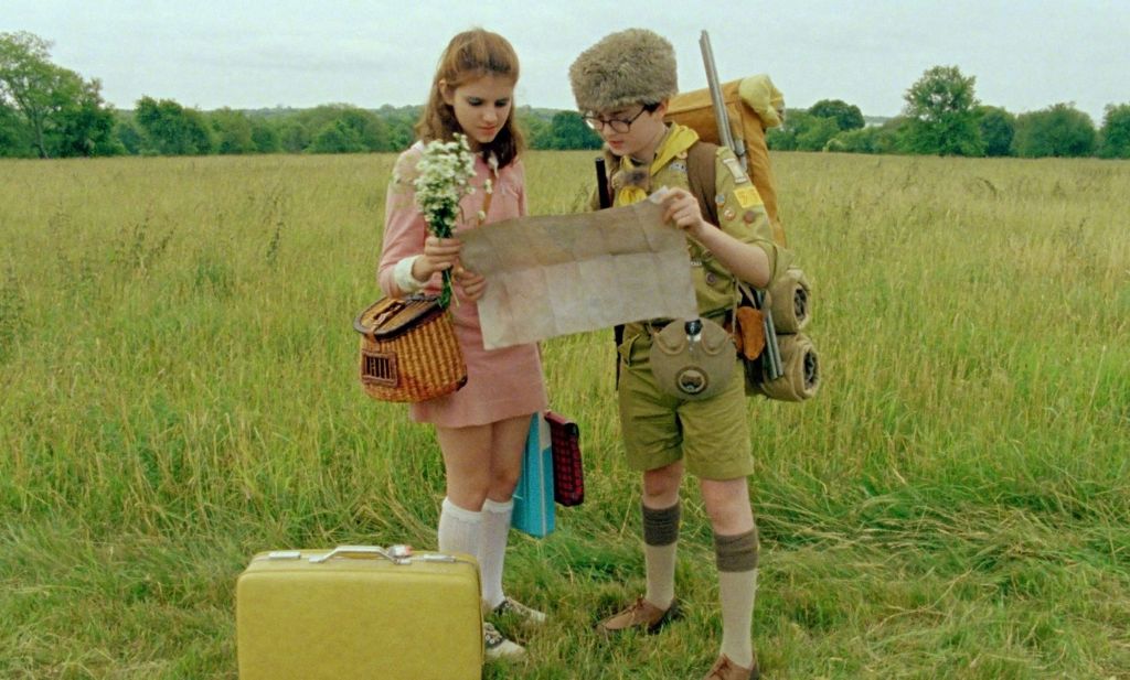 Kara Hayward et Jared Gilman dans Moonrise Kingdom (2012), image tirée du film