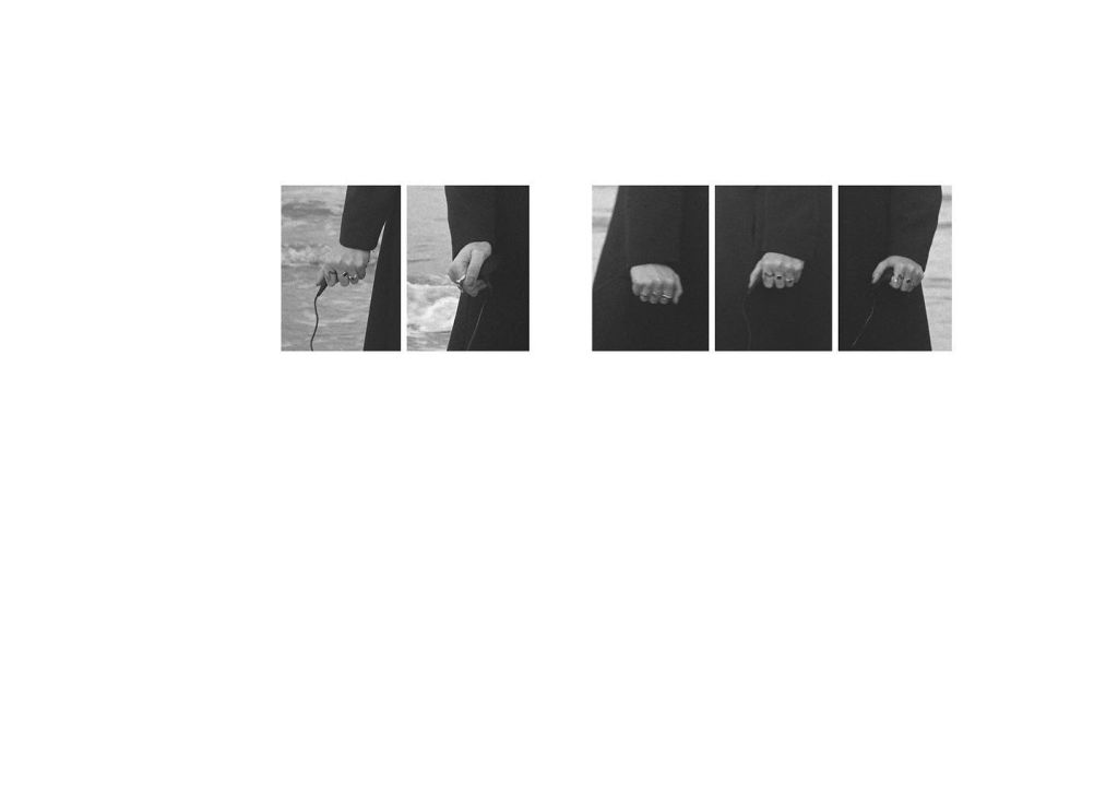 Séquence de photographies dans laquelle une main serre fort un déclencheur d'appareil photo