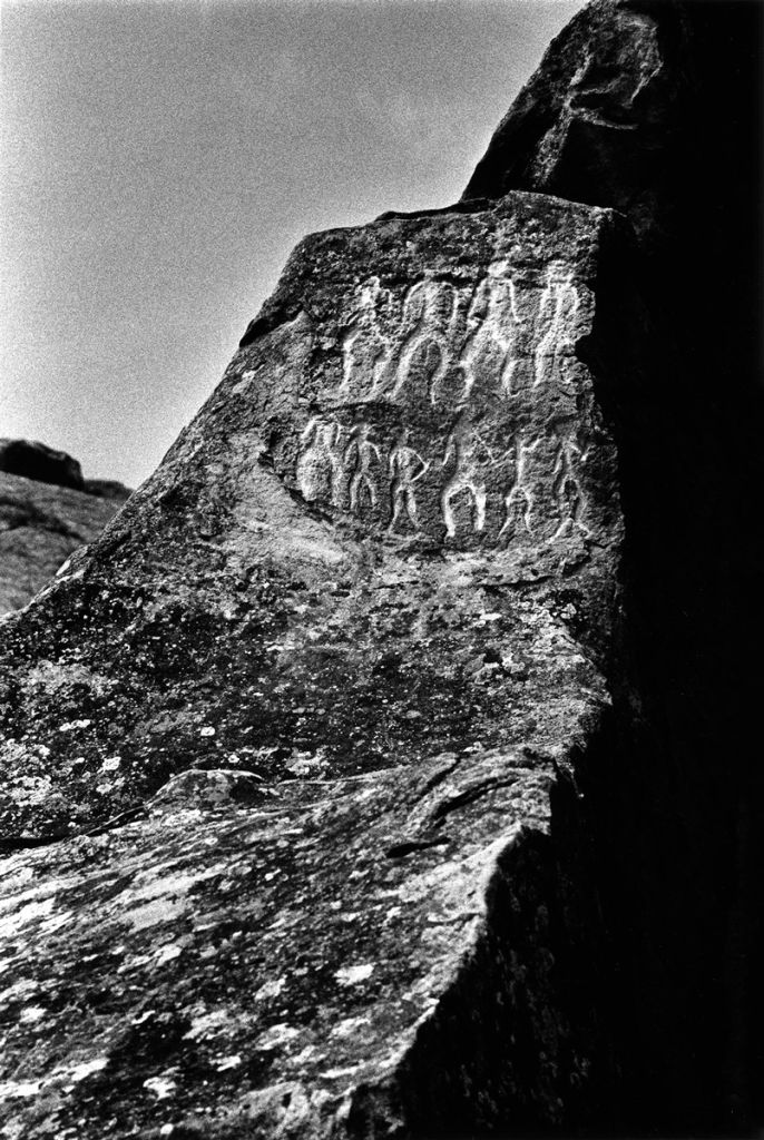Pétroglyphes à Bakou, en Azerbaïdjan